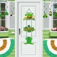 thumbnail image 6 of PEONAVET St. Patrick's Day Door Sign, Hanging Happy St. Patrick's Day Door Ornament Green Shamrock Door Decor for Home Holiday Party Decor, 6 of 6
