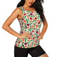 thumbnail image 2 of Easygdp Vegetables Women's Workout Tank Top, Running Top, Hiking Shirt, Quick-Dry for Running, Yoga, Hiking - Large, 2 of 9