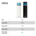 thumbnail image 3 of MIRA 16 oz Stainless Steel Insulated Coffee Travel Mug, White, 3 of 7