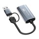 thumbnail image 4 of Tarjeta de captura de vídeo portátil 4K HD 1080P HDMI compatible Likrtyny con USB 30 grabador de videojuegos tipo C grabación para transmisión en vivo de juegos de PC, 4 of 6