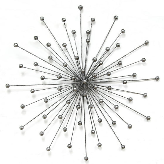 Stratton Home Decor  Silver  Burst Wall  Decor  Walmart  com
