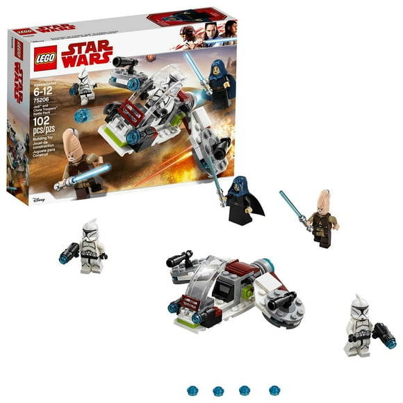 LEGO Star Wars Jedi & Clone Troopers Battle Pack 75206 Toy Building Kit (102 Pieces)
