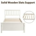 thumbnail image 5 of Harper & Bright Designs Twin Size Wood Platform Bed, White, 5 of 9