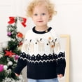 thumbnail image 4 of Mercatoo I𝐧fant Baby Boys Girls C𝐚rtoon Dog Pattern Knitted Pullover Long Sleeve Crewneck Button Sweater Tops Winter Warm, 4 of 5