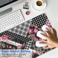 thumbnail image 4 of Long Mouse Pads for Desk,Pioneer Flower Floral Print Pattern Desk Mats on Top Of Desks, Desk Mouse Pad Extra Large with 3mm Non-Slip Base and Stitched Edge for Gaming,Office,Work,Home 31.5"x11.8", 4 of 6