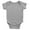 Heather Gray, variant on Tulo & Garn Baby Bodysuit Soft 100% Cotton Snapsuit Royal Blue, 24m