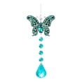thumbnail image 2 of Stained Glass Butterfly Suncatcher, Painted Crystal Window Pendant, Hanging Ornament Decor for Home Garden Car, Gift for Women Girls Holiday Decoration, 2 of 6