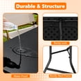 thumbnail image 3 of 6ft Folding Table - Heavy Duty Fold-in-Half Plastic Table, Portable Utility Tables with Steel Legs for Events, Camping, Indoor & Outdoor Use (Black), 3 of 8