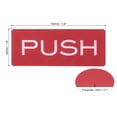 thumbnail image 2 of Uxcell Push Pull Door Sign Acrylic Self Adhesive Rectangle Sticker Red 8 Pack, 2 of 6