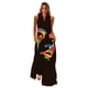 thumbnail image 1 of MOVOKAKA Ladies Spring Summer Long Dress Women Sleeveless V-neck Loose Elegant Dresses Party Printing Vintage Beach Dress FemaleS Gao Jinjia LED, 1 of 2