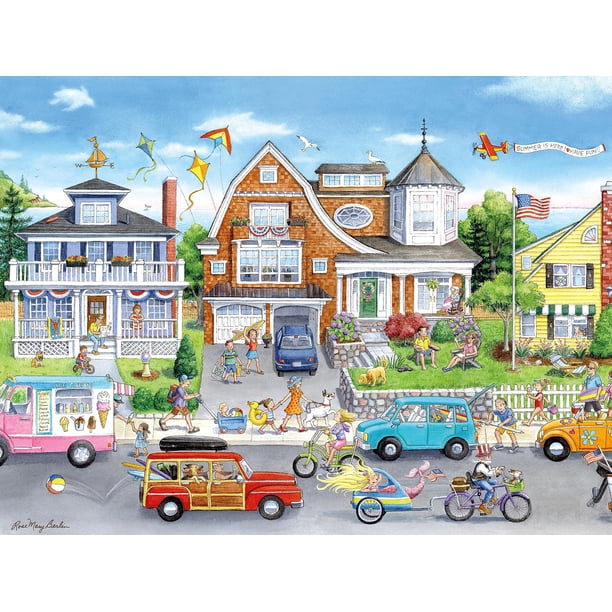 Rompecabezas Ceaco Summer by The Beach de 300 piezas