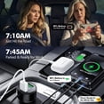 thumbnail image 3 of Atzeste 5 in 1 Car Charger 66W Fast Charging USB & Type C Car Charging Adapter with Type C Micro USB Charger, LED, Compatible with iPhone 17 16 15 14 13 12 11, Galaxy & Pixel, Android, 3 of 6