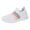 White, variant on Pandaie Womens Slip on Sneakers Breathable Knit Lightweight Walking Shoes Memory Foam Cushioned Platform Tennis Sneaker for All Day Comfortable Black 6