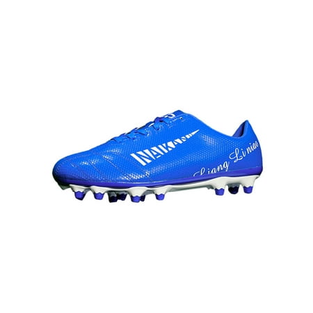 

Audeban Children Comfort Lace Up Soccer Cleats Outdoor Non Slip Sport Sneakers Ground Lightweight Athletic Low Top Round Toe Football Shoes Running Shoe