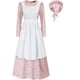 thumbnail image 2 of Vestido de disfraz de pionero para mujer, ropa histórica de la Revolución Americana, vestido colonial modesto de la pradera, disfraces de cosplay de Halloween, 2 of 5