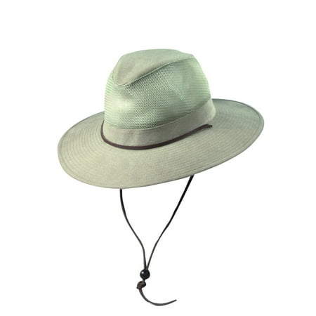- Men's Cotton Wide Brim Mesh Safari Hat