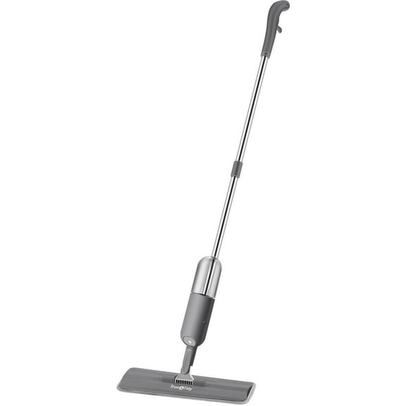 True & Tidy® Spray Mop with 360-Degree Swivel Mop Head, Gray
