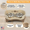 thumbnail image 6 of Neater Pets Neater Feeder Elevated Food & Water Bowls for Small Dogs, Cappuccino, 6 of 11