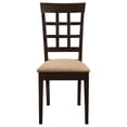 thumbnail image 2 of Pemberly Row 5-piece Wood Oval Dining Set with Extension Leaf Cappuccino & Beige, 2 of 11
