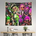 thumbnail image 4 of Splatoon Wall Tapestry Cartoon Poster Wall Hanging Tapestry for College Dorm Living Room Bedroom Decoration 59x59 Inch, 4 of 7