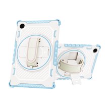 ELEHOLD for Samsung Galaxy Tab A8 10.5 Tablet Case with Hidden Kickstand Handstrap Wristband Shockproof Rugged Protection Cover for 10.5 inch Samsung Galaxy Tab A8(SM-X200/X205),Skyblue