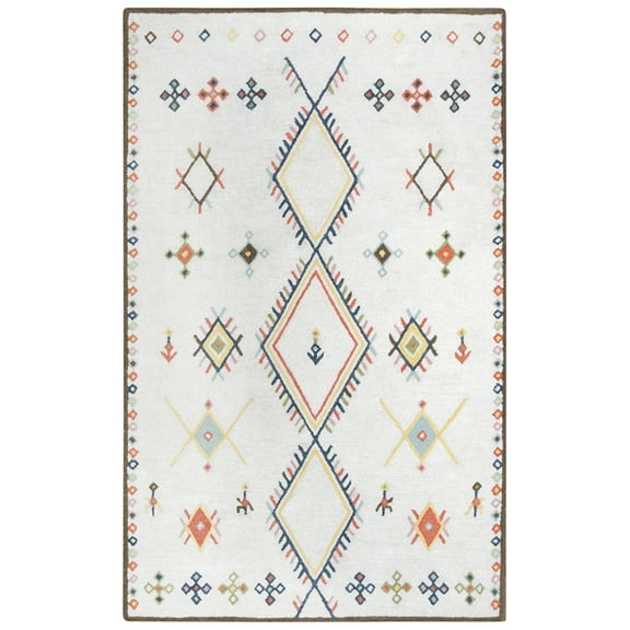 Alora Decor Catawba Beige 5'X7'6" Tufted Wool/Poly Rug