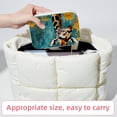 thumbnail image 6 of Giraffe Decorative Velvet Earring Holder Display Case Storage Box Portable with Removable Compartment - Gift Ideal, 6 of 7