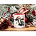 thumbnail image 1 of Tasse Vache de Noël - comme sur l'Image - 15Oz, 1 of 5