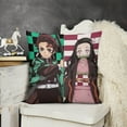 thumbnail image 2 of Demon Slayer Pillow Case Soft Pillow Cover Pillowcase Decorative Cushion Cover Home Decor 12 "x12 ", 2 of 8