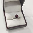thumbnail image 2 of Hexagon Garnet Ring, 925 Sterling Silver Ring, Women Ring, Natural Garnet, January Birthstone, Christmas, Thanksgiving, Tiny Dainty Ring, Handmade, Statement Jewelry, Wedding, Anniversary Gift, 2 of 7