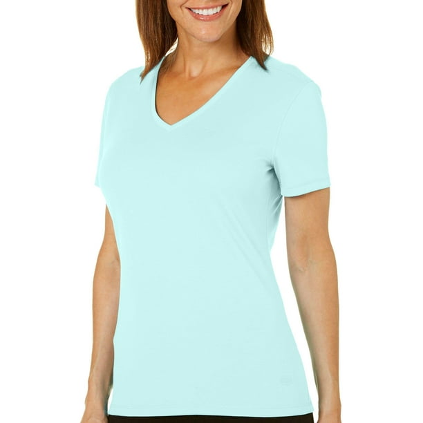 Reel Legends Reel Legends Womens Freeline Solid VNeck Textured Top X