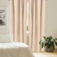 thumbnail image 2 of Ambesonne Romantic Curtains, Hearts in Soft Colors, Pair of 28"x63", Pale Yellow Pale Pink, 2 of 5