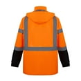 thumbnail image 3 of 3C Products ANSI/ISEA 107-2020 Class 3 Heavy Duty Safety Orange Parka Jacket with Quilted Insulation & Black Bottom - SAJ7210-3XL, 3 of 5