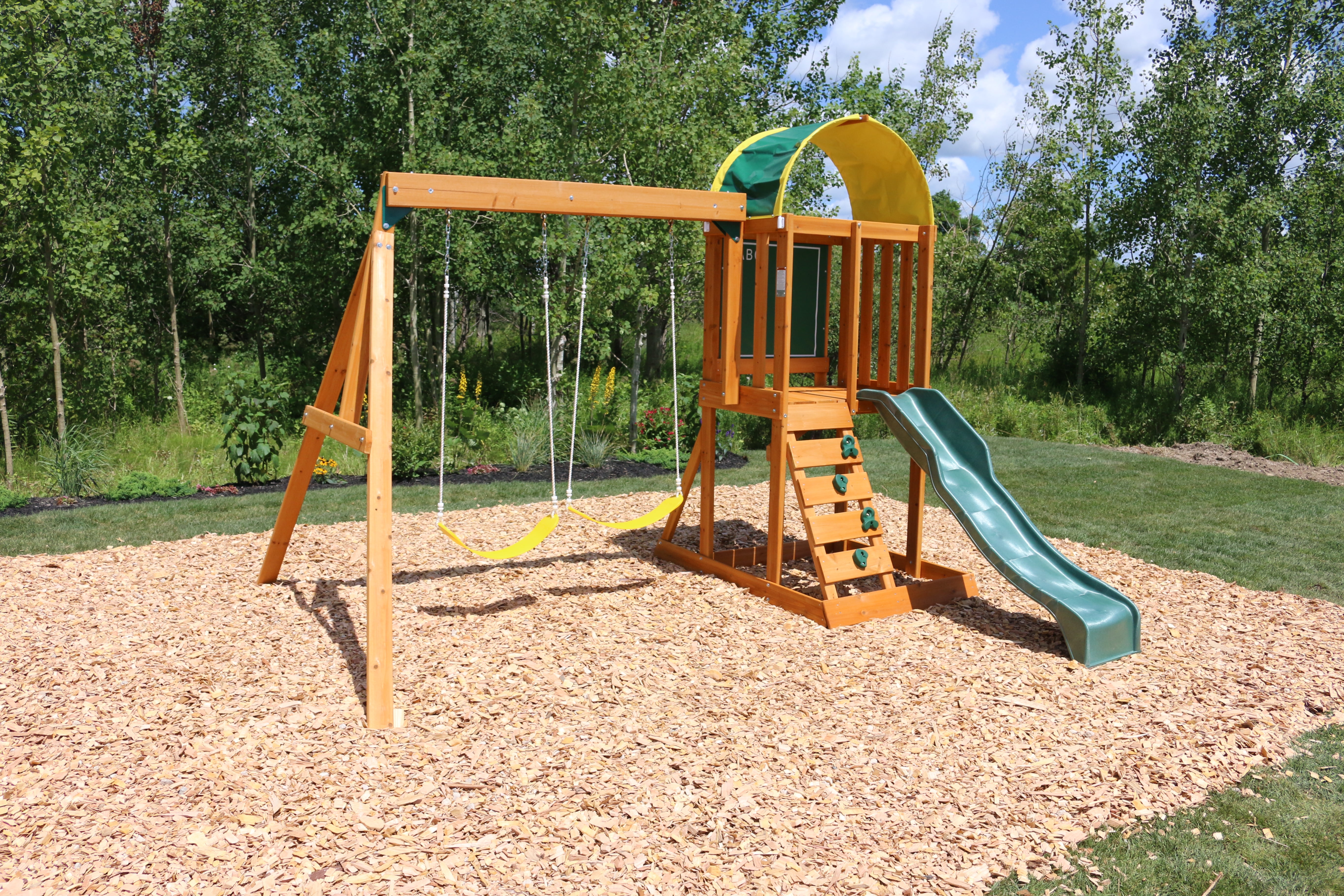 Kidkraft Ainsley Wooden Swing Set Com