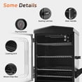 thumbnail image 6 of JXXM Outdoor Vertical Propane Gas Smoker with Cover, 4 Removable Racks, Adjustable Temperature Control, Heavy-Duty BBQ Grill for Backyard Cooking, 6 of 9