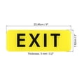 thumbnail image 2 of Unique Bargains 9'x3' EXIT Sign Acrylic Self Adhesive Door Sticker Wall Mounting Sign Yellow 2 Pack, 2 of 5
