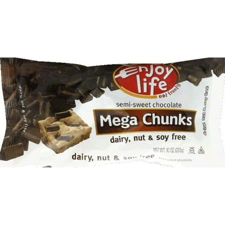 Enjoy Life Semi-Sweet Chocolate Mega Chunks  10 OZ (Pack of 12)