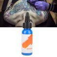 thumbnail image 4 of Tinta para tatuajes profesional Pigmento para tatuajes de coloración rápida y duradera (etiqueta naranja) 29,6 ml (azul), 4 of 9