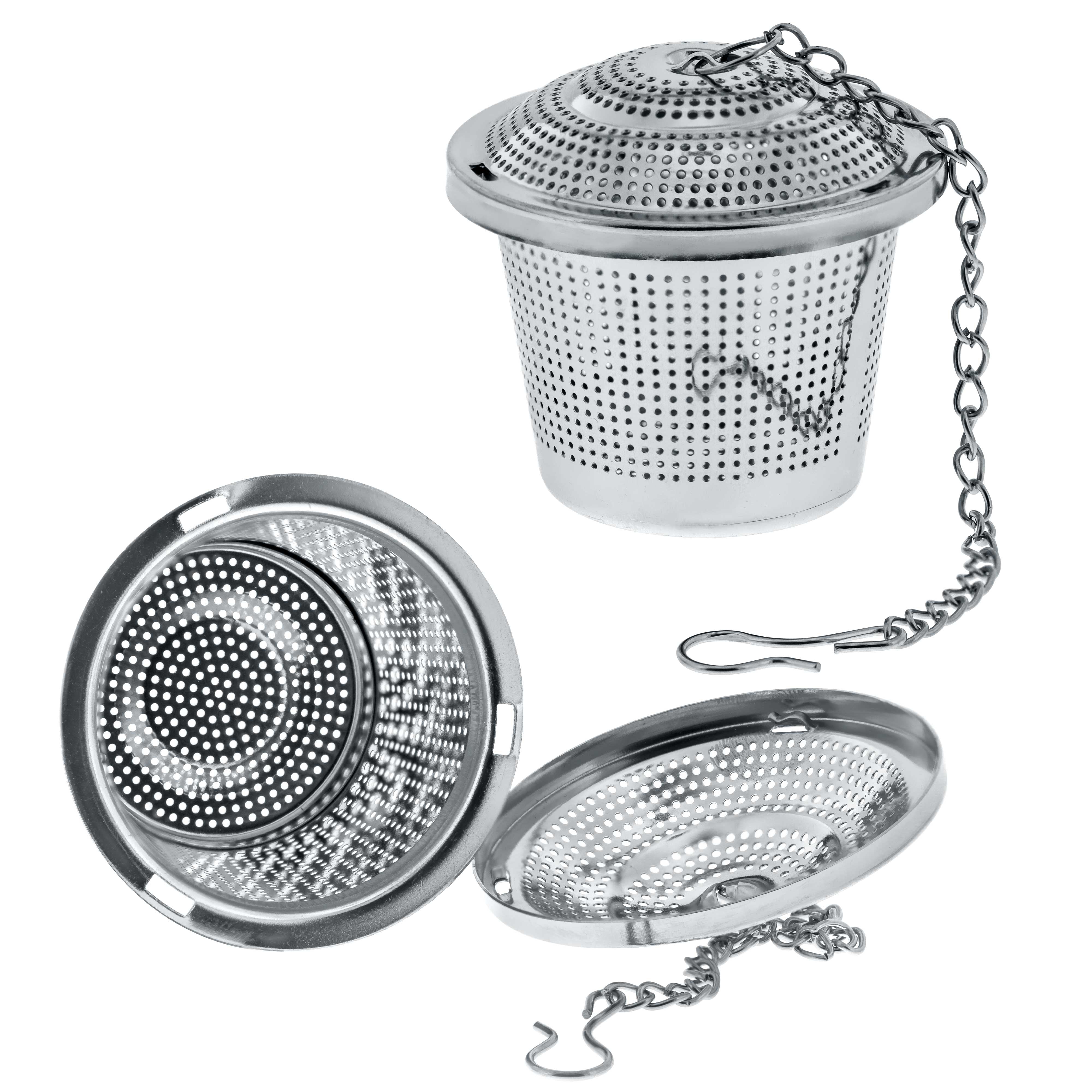with Decorative Teapot 2in Mesh Infuser Ball 