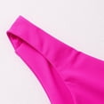 thumbnail image 5 of Women's Bikini Bottoms High Cut Swimsuit Bottom Solid Color Mid Waist Swim Bottoms, 5 of 6