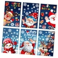thumbnail image 3 of 6 piezas de pegatinas navideñas para ventana, calcomanías reutilizables, decoración de pared DIY, 3 of 9