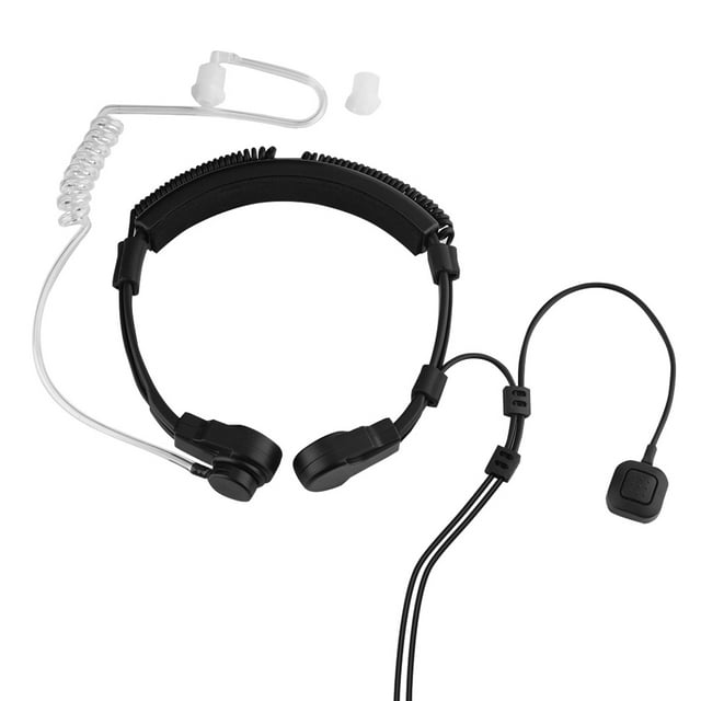 Auriculares de garganta, auriculares de choque de garganta, intercomunicador de línea aérea PTT de dedo extensible, apariencia llamativa