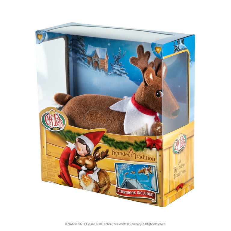 Elf Pets Reindeer Plush Set with Golden Heart Charm & Storybook. From the  creators of The Elf on the Shelf. Ages 3+.