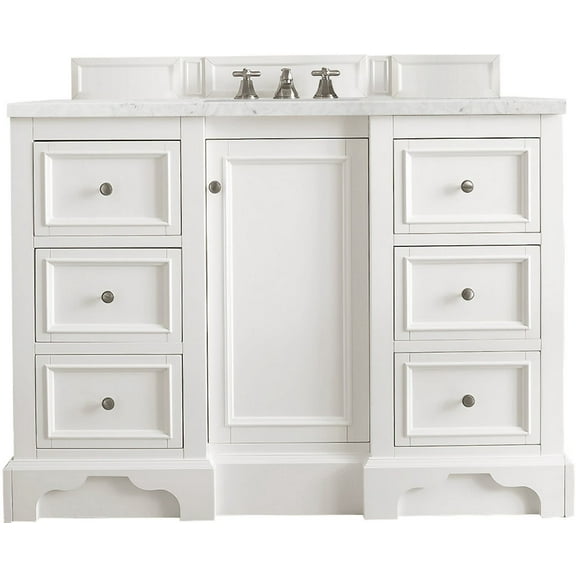 James Martin Vanities 825-V48-BW-3EJP De Soto 48" Free Standing Single Basin Vanity Set -