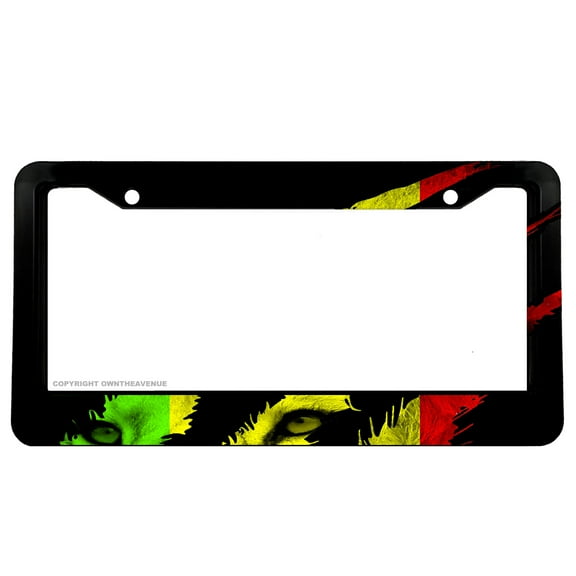 Lion Eyes Rasta Claw Racing Drifting Off Road Lifted Truck License Plate Frame