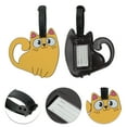 thumbnail image 3 of Unique Bargains 1 Pc Cat Pattern Luggage Tag for Travelling Orange, 3 of 5