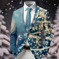 thumbnail image 4 of Christmas blazer B'oys Print Jacket Festive Holiday For K'ids Party Formal Wear Outfit With Stylish Pattern Design, 4 of 4