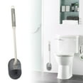 thumbnail image 1 of Escobilla De Baño Suave Para Inodoro, De Pared, Con Mango Largo, Para Uso Doméstico, Sin Ángulos Muertos, Escobilla De Baño Para Inodoro De Cuclillas, Escobilla De Baño, 1 of 7