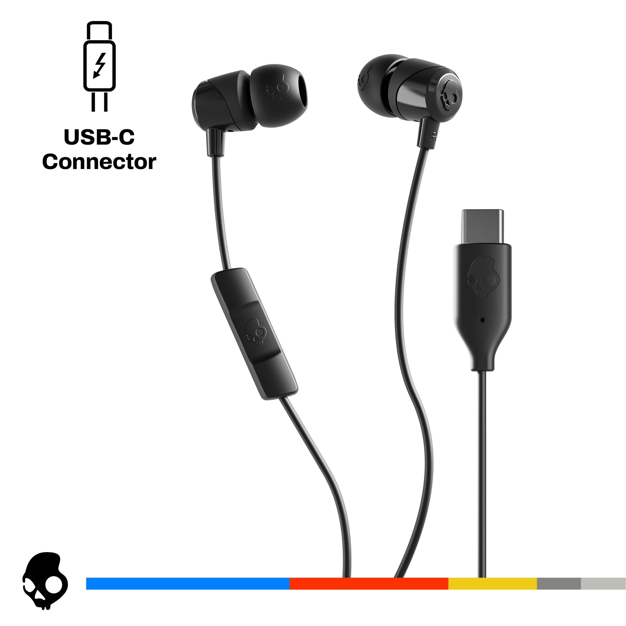 Skullcandy Jib XT in-ear Earbuds with Microphone, USBC, Black