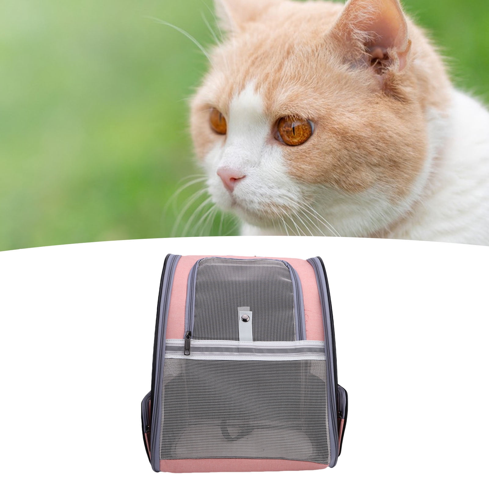 Pet Carrier Backpack Breathable Lightweight Foldable Multifunctional Puppy Backpack for Travel Outdoor